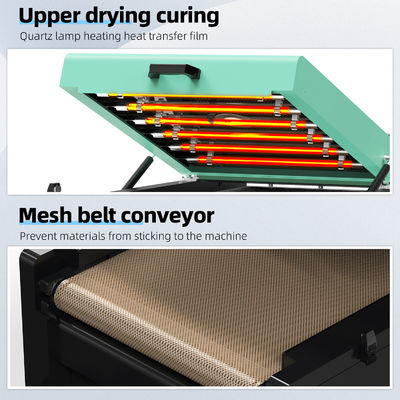 Large DTF Shaker Dryer Full Automatic 60cm Drying Length Powder Dryer Oven Machine