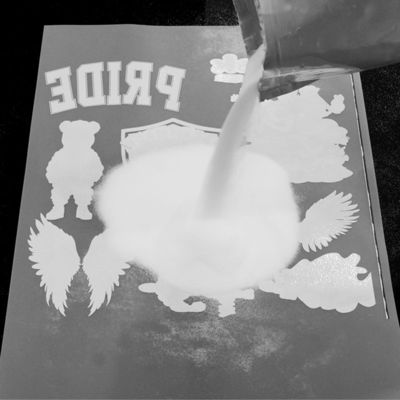White hot melt powder suitable for DTF heating film, no odor
