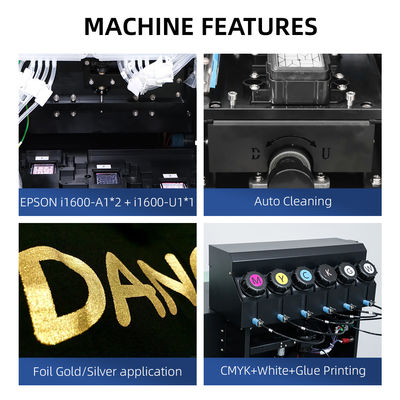 Three EPSON i1600 print heads 30cm gold foil silver DTF printer