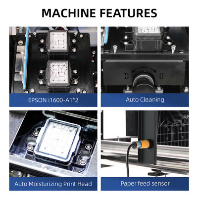 High Precision 45cm A2 DTF Printer Machine 720*900 720*1200 720*1800 Dpi