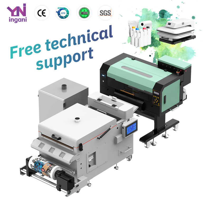 30cm DTF EPSON I1600*2 Dual Head T-Shirt Printing With Powder Shaker Machine