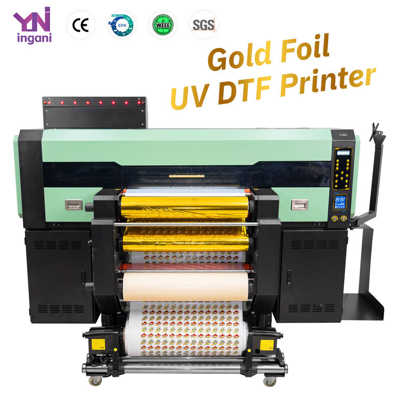A1 UV DTF Printer with Gold Foil Golden Supplier Impresora UV DTF I3200 Head 60cm